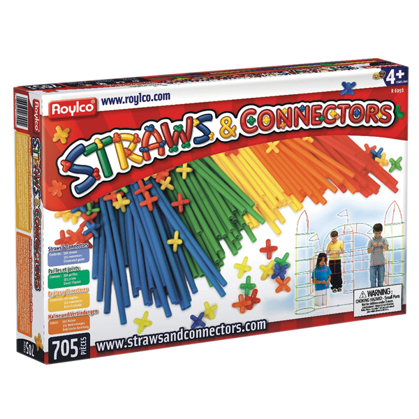 Roylco Straws & Connectors Set, 705 Pieces R6090